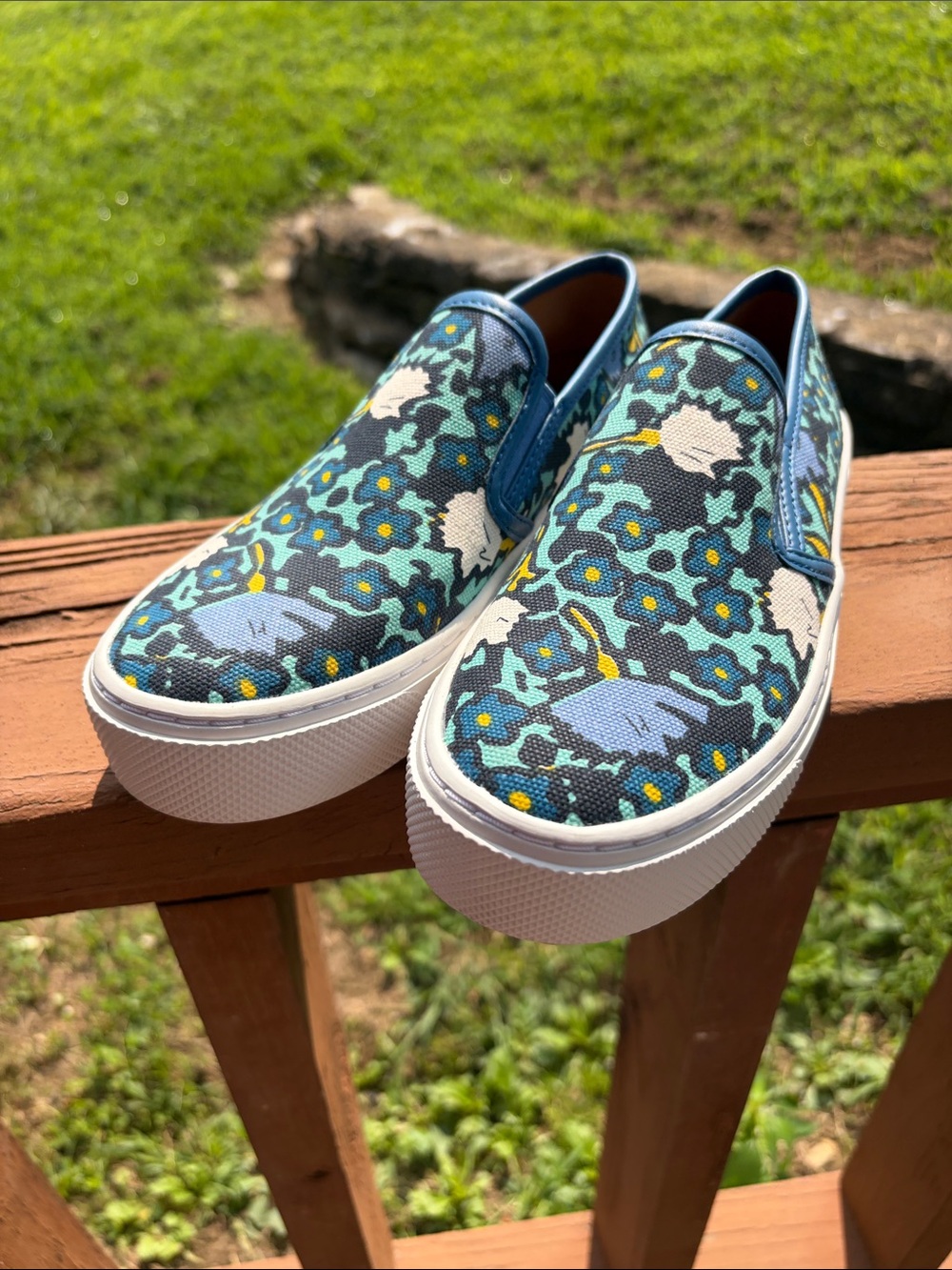 Coach Cameron Floral Slip-On Loafers